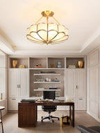 Flower Shape Glass Ceiling Light