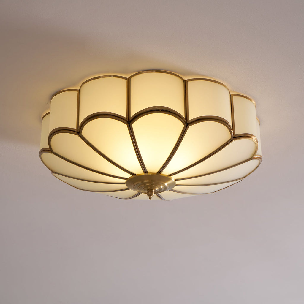 Flower Shape Glass Recessed Ceiling Light