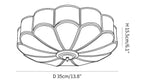 Flower Shape Glass Recessed Ceiling Light