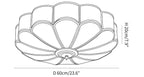 Flower Shape Glass Recessed Ceiling Light
