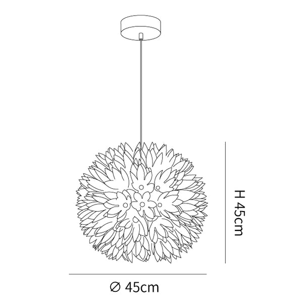 Flowers Ball Pendant Light