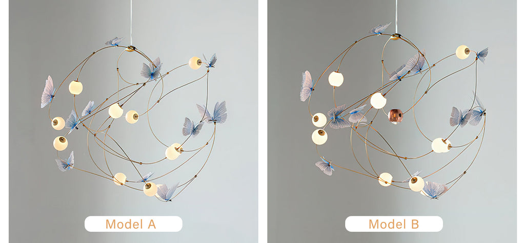 Flutter Orbit Butterfly Chandelier