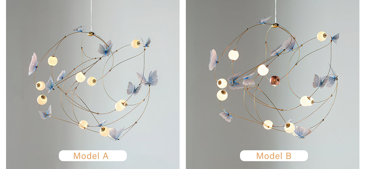 Flutter Orbit Butterfly Chandelier