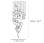 Flying Flowers Fluttering Chandelier