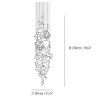 Flying Flowers Fluttering Chandelier