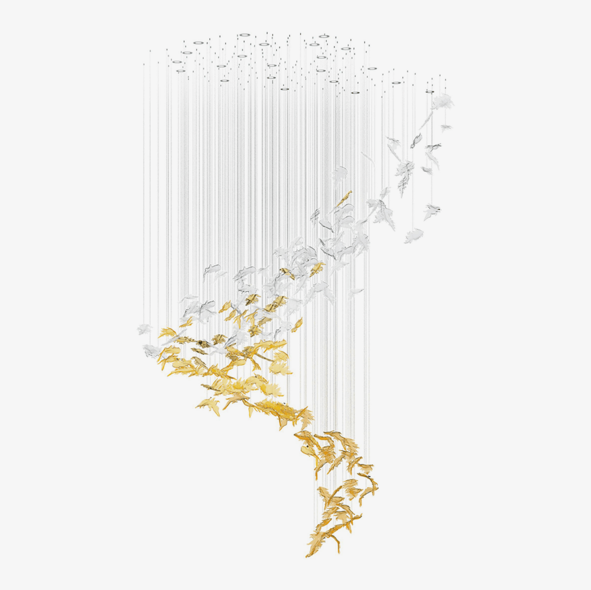 Flying Leaves Chandelier