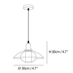 Flying Saucer Chrome Pendant Light