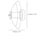 Flying Saucer Chrome Wall Light