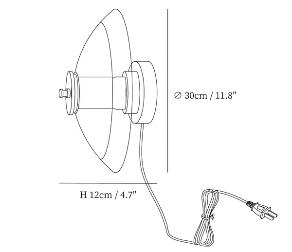 Flying Saucer Plug-in Wall Light