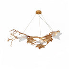 Folio Branch Brass Chandelier