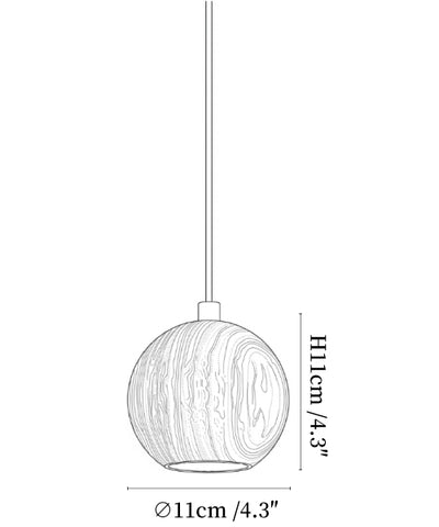 Forma Wood Pendant Lamp