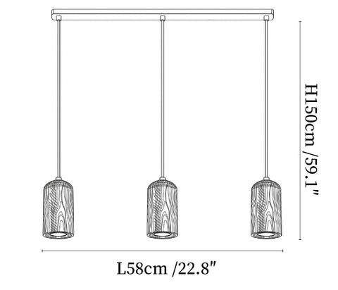 Forma Wood Pendant Lamp