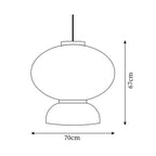Rice Paper Lantern Pendant Swag Lamp