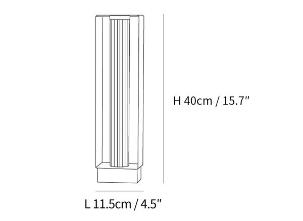 Frame Outdoor Post Lamp