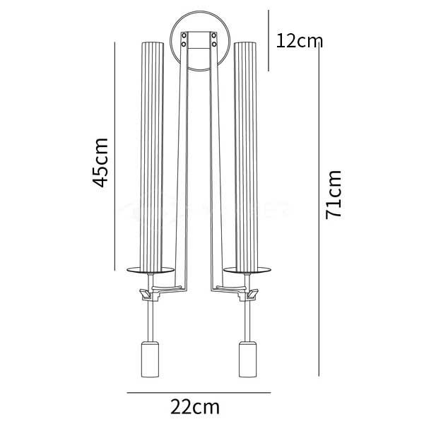 French Classicism Plug-in Wall Lamp