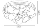French Radici Petal Ceiling Lamp