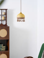 French Tassels Brass Pendant Swag Light