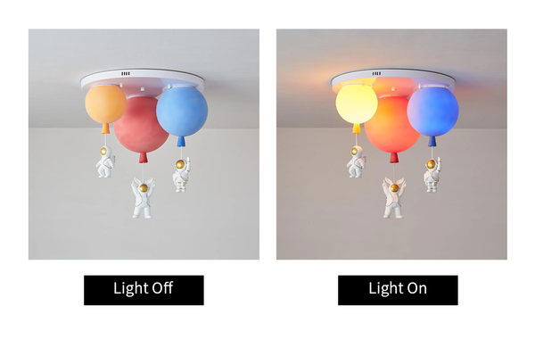 Frosted Balloon Combination Ceiling Lamp