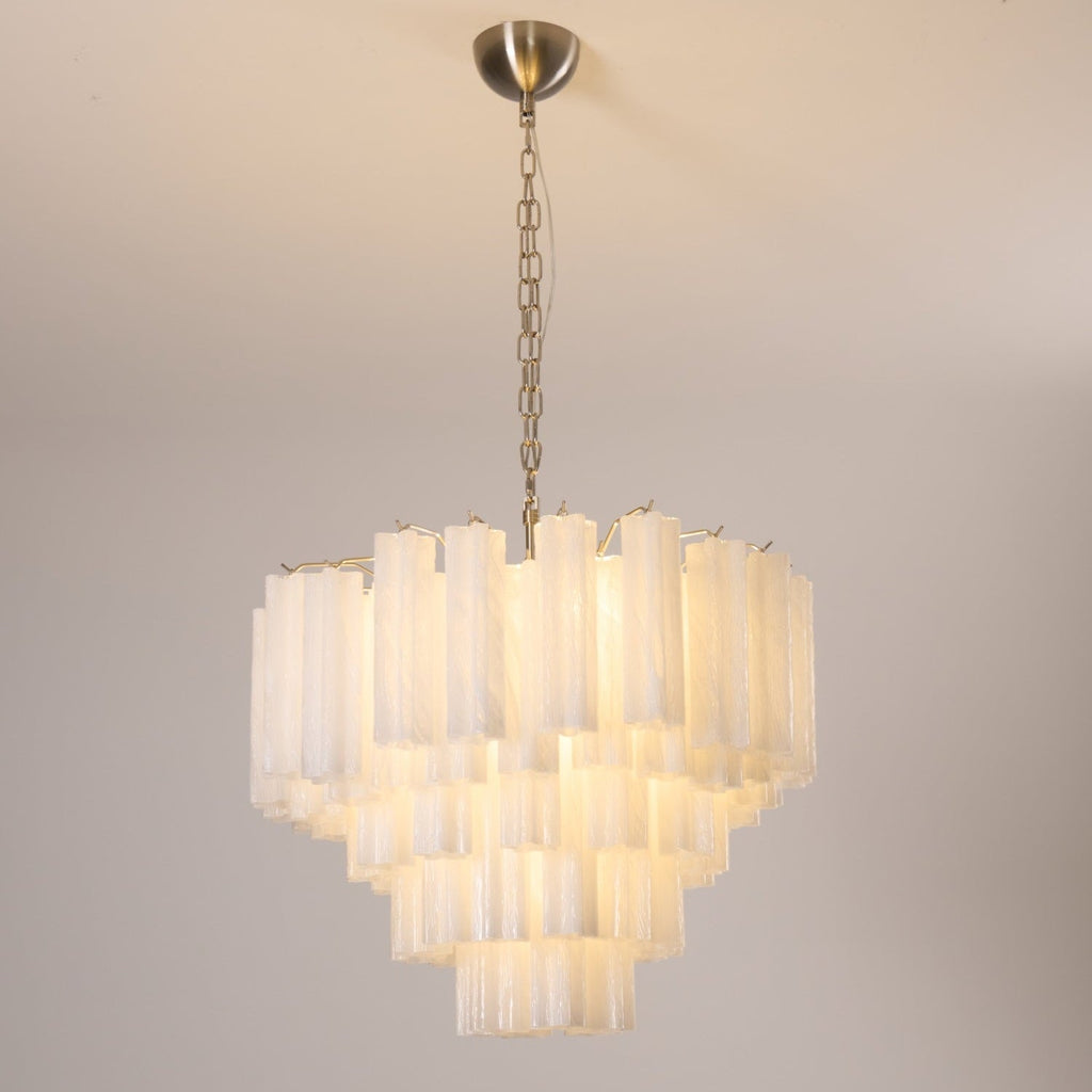 Frosted Murano Cascade Chandelier