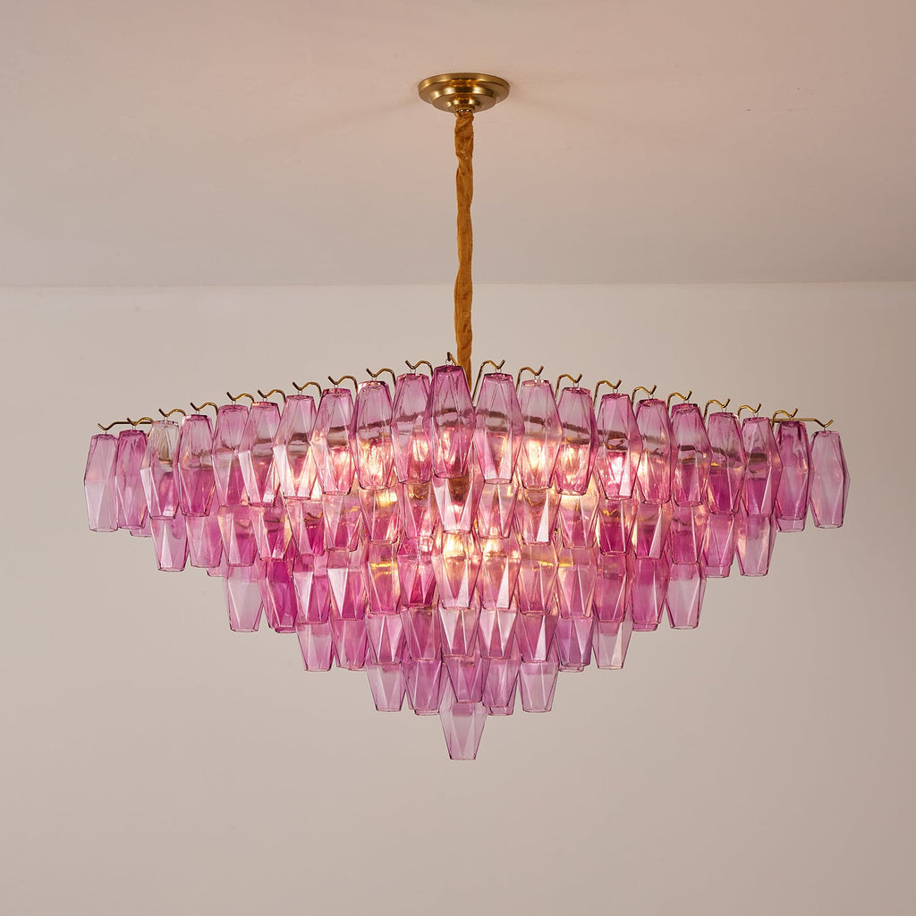 Fuchsia Prism Empire Chandelier