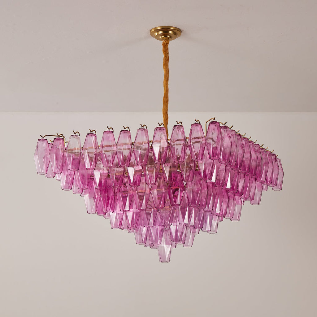 Fuchsia Prism Empire Chandelier
