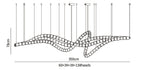 Gabriel Waveform LED Chandelier