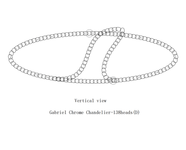 Gabriel Gold Chandelier