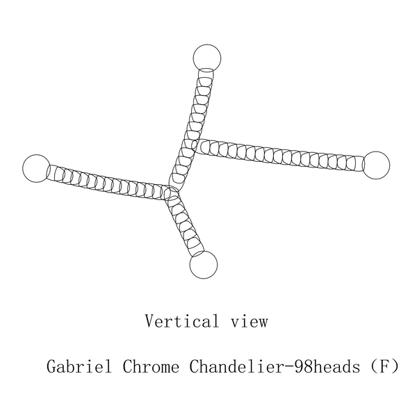 Gabriel Gold Chandelier