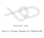 Gabriel Gold Chandelier