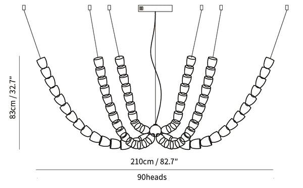 Gabriel Gold Chandelier