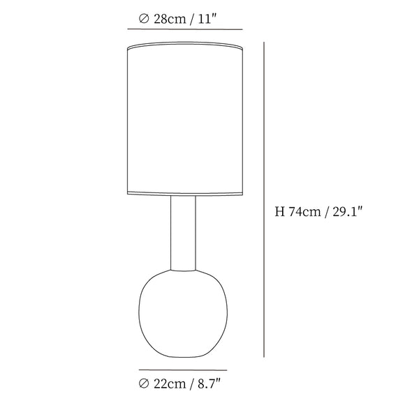 Gavel Table Lamp