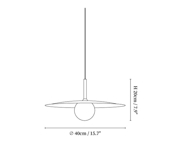 Gea Flying Saucer Pendant Lamp
