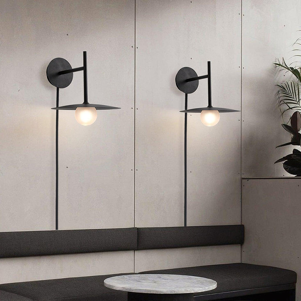 Gea Iron Plug-In Wall Lamp