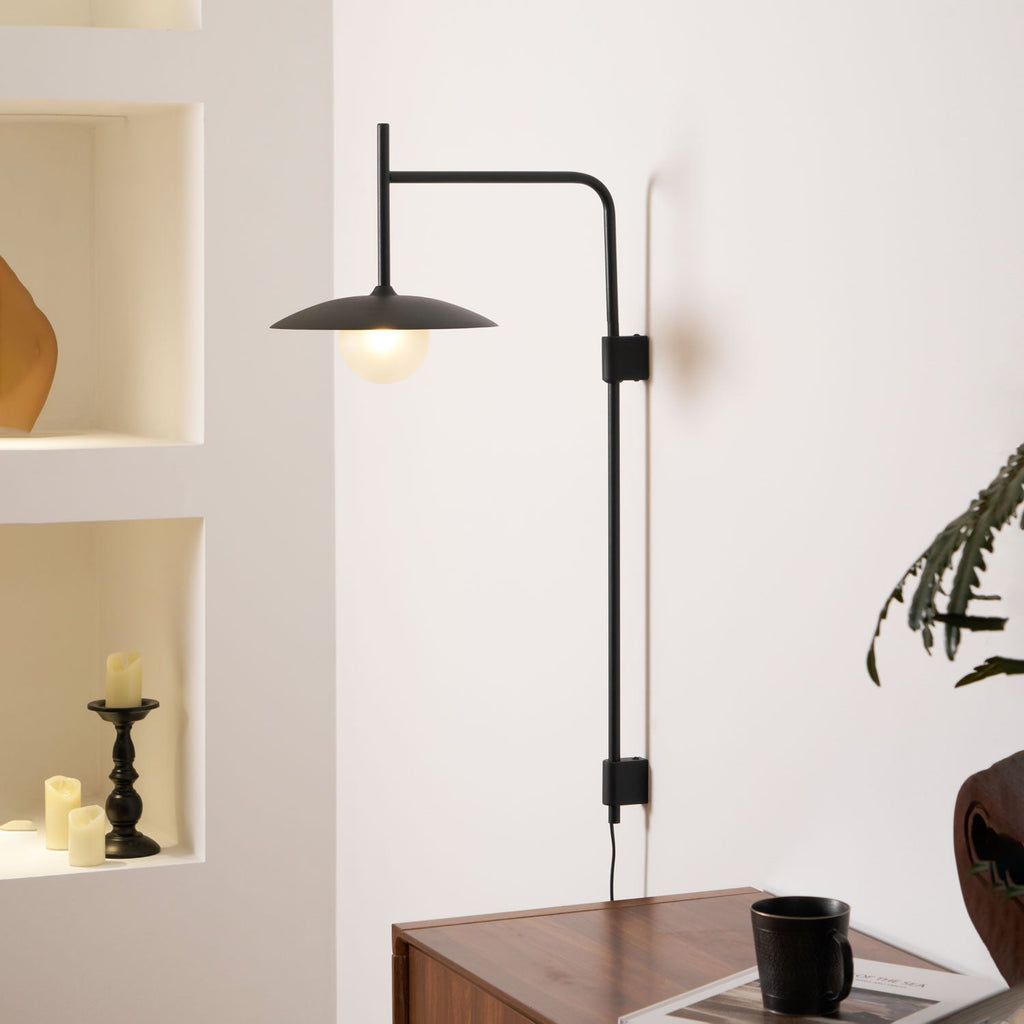 Gea Swing Arm Plug - in Wall Lamp
