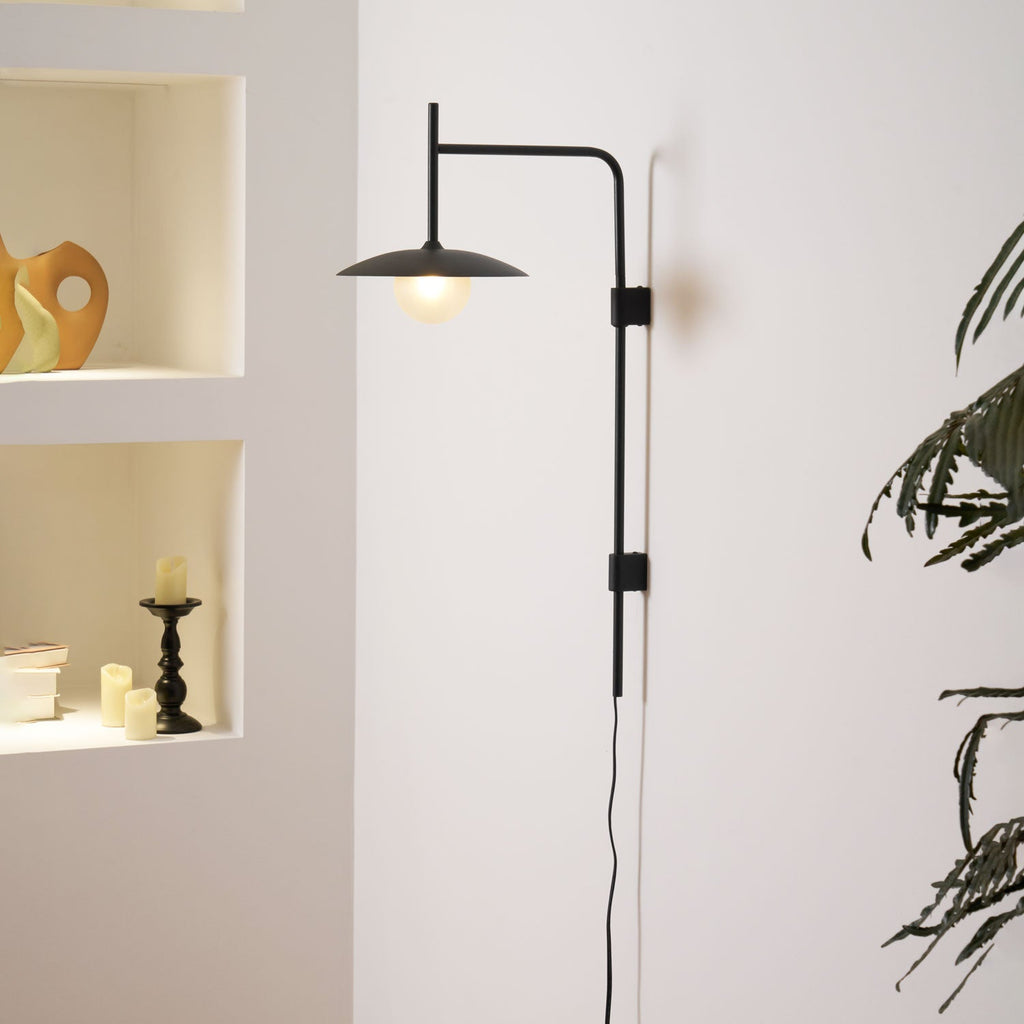 Gea Swing Arm Plug - in Wall Lamp