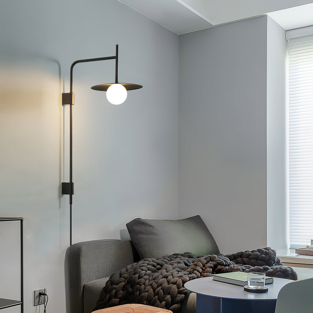 Gea Swing Arm Plug-in Wall Lamp