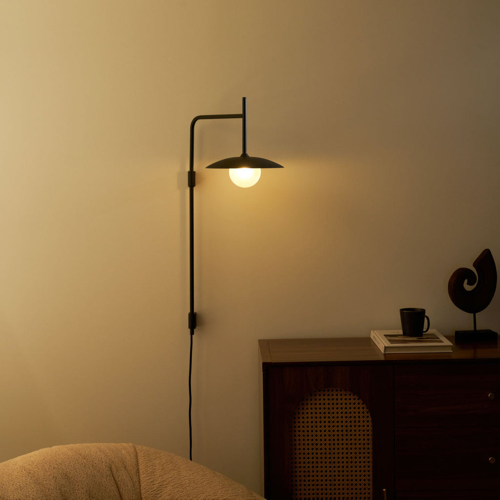 Gea Swing Arm Plug - in Wall Lamp