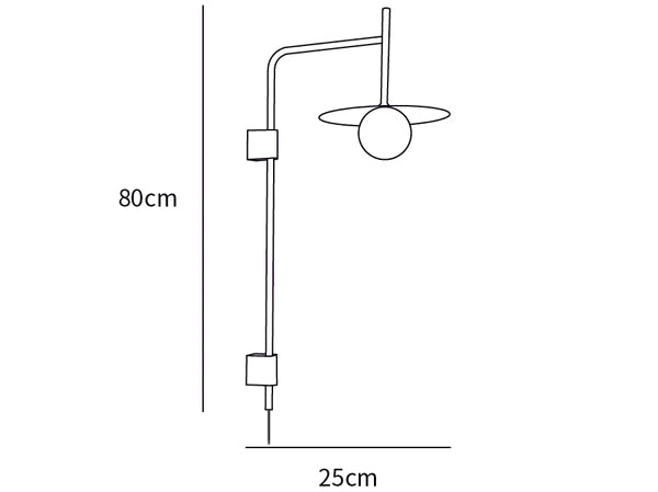 Gea Swing Arm Plug-in Wall Lamp