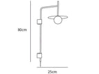 Gea Swing Arm Plug-in Wall Lamp