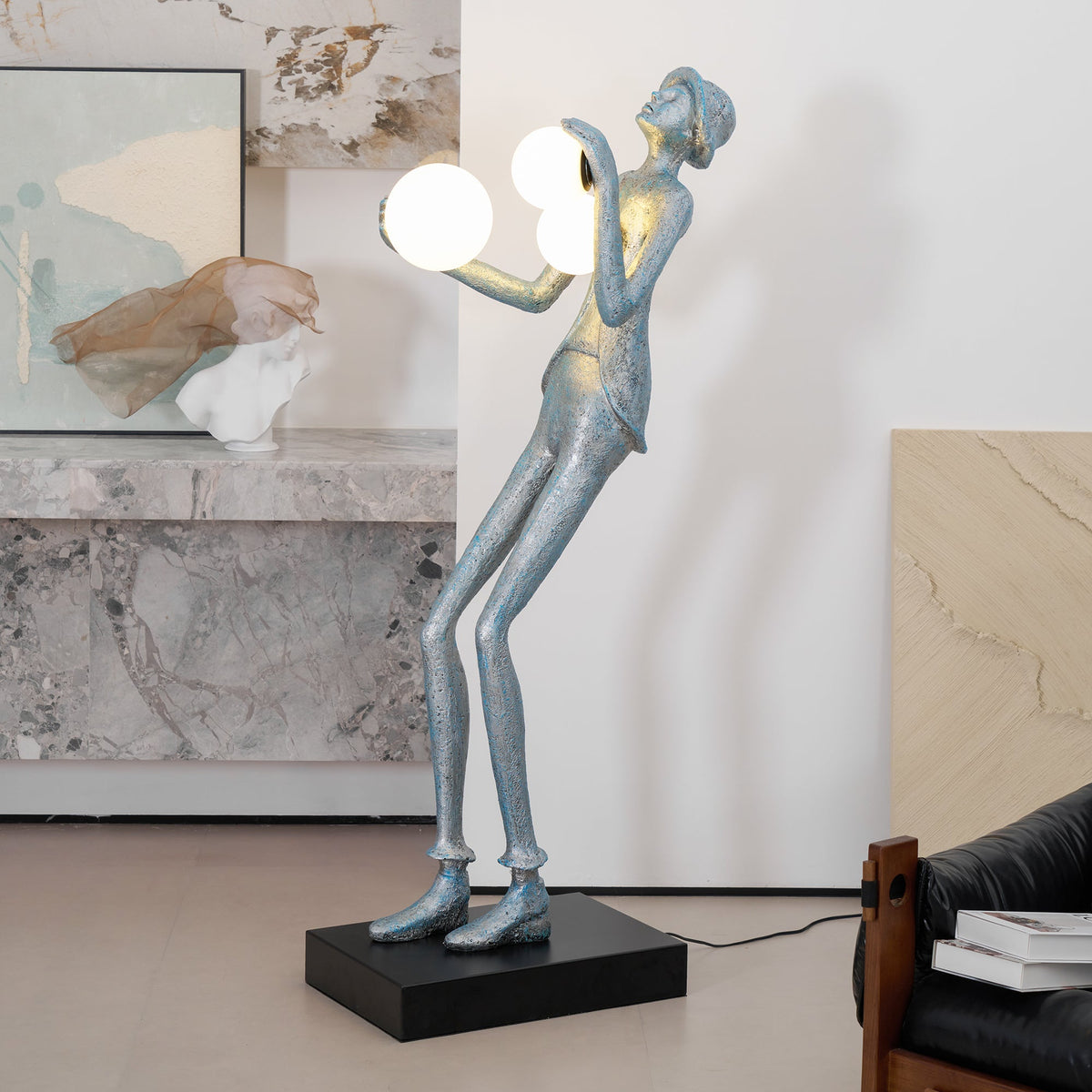 Gentleman Sculpture Floor Lamp