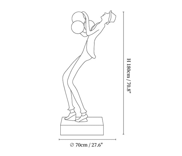 Gentleman Sculpture Floor Lamp