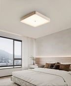 Geo Travertine Square Ceiling Light