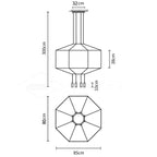 Geometric Lines Pendant Lamp