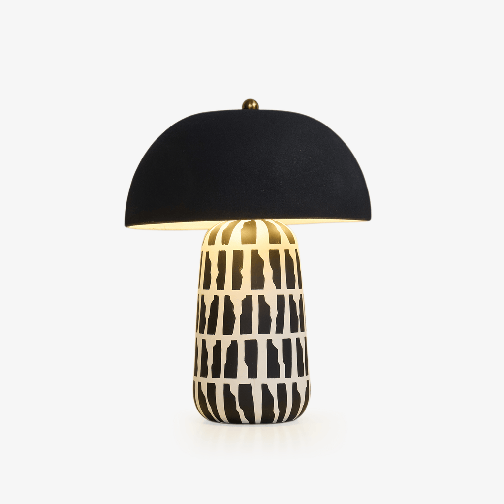 Geometric Pattern Ceramic Table Lamp