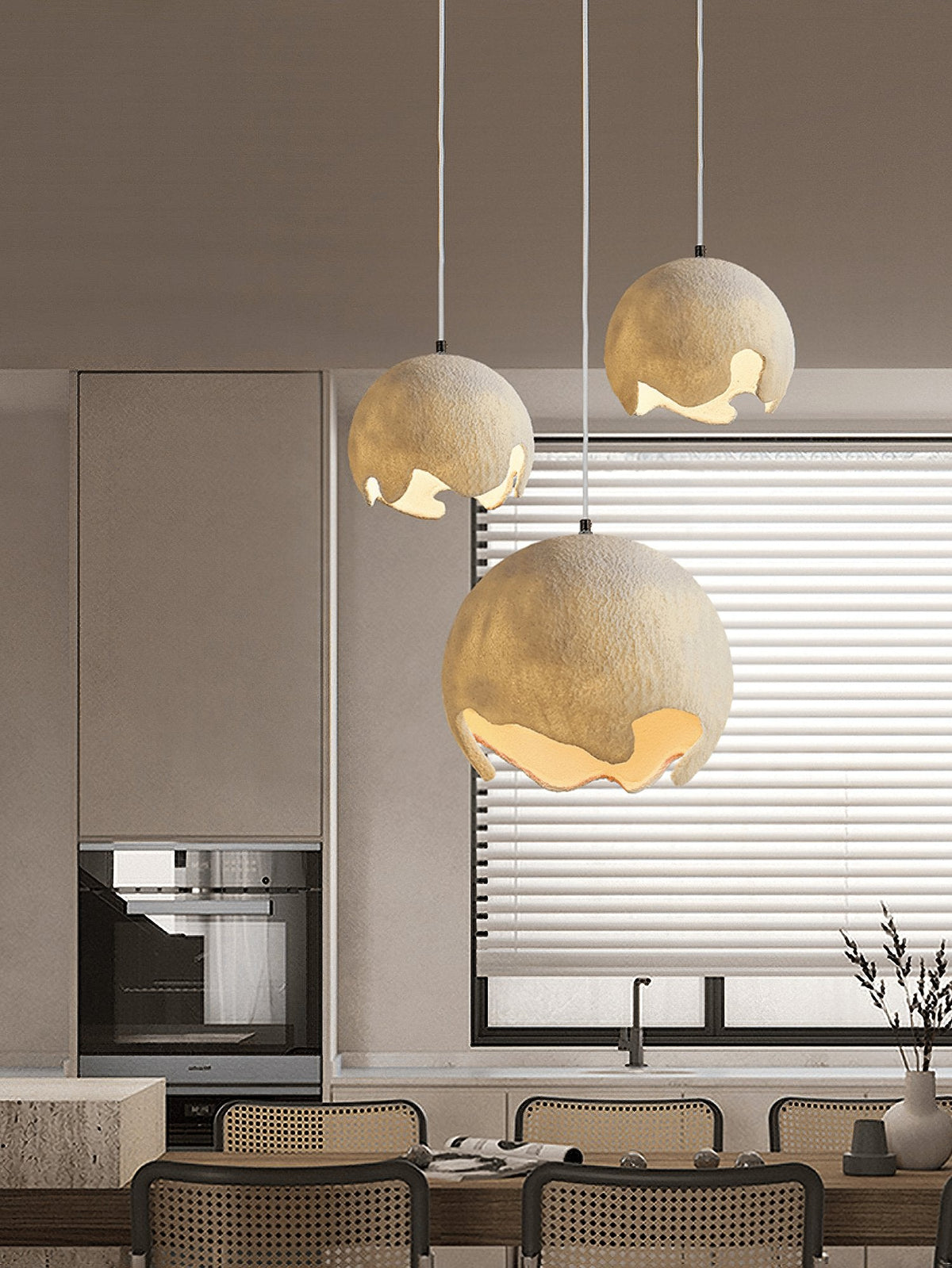 Geometric Resin Pendant Light