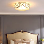 Geometric Shaped Flush Ceiling Light