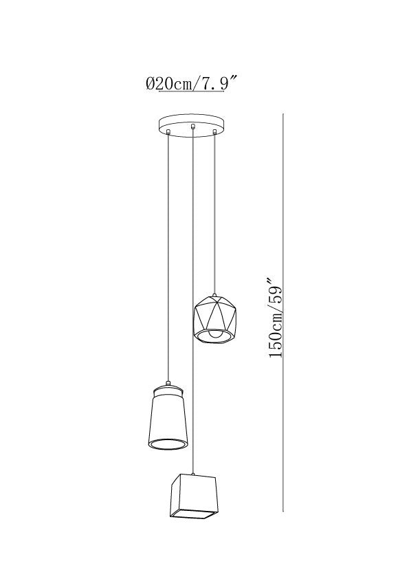 Georgia Cement Pendant Light