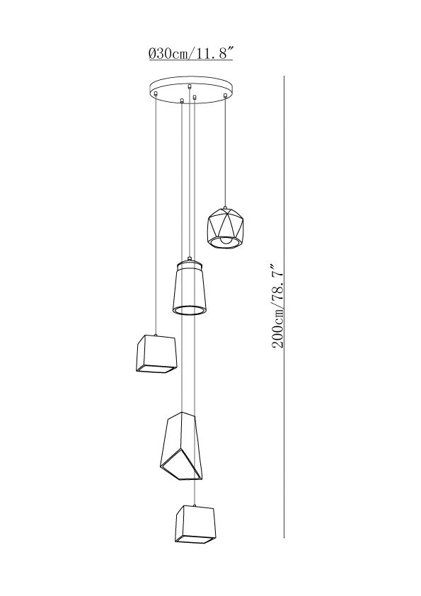 Georgia Cement Pendant Light