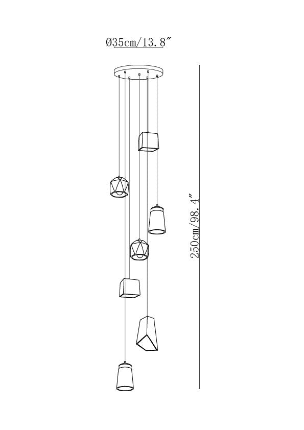 Georgia Cement Pendant Light