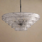 Ghiaccio Layered Glass Chandelier